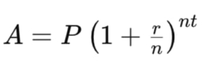 fórmula del interés compuesto