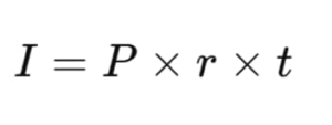 fórmula del interés simple