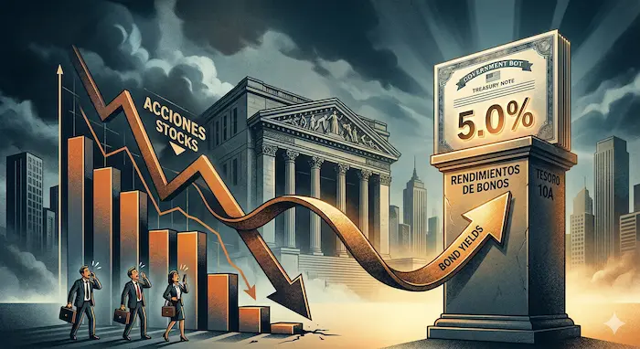 por qué bajan las acciones cuando suben los rendimientos de los bonos