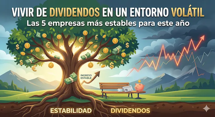 5 empresas estables por dividendos para 2026
